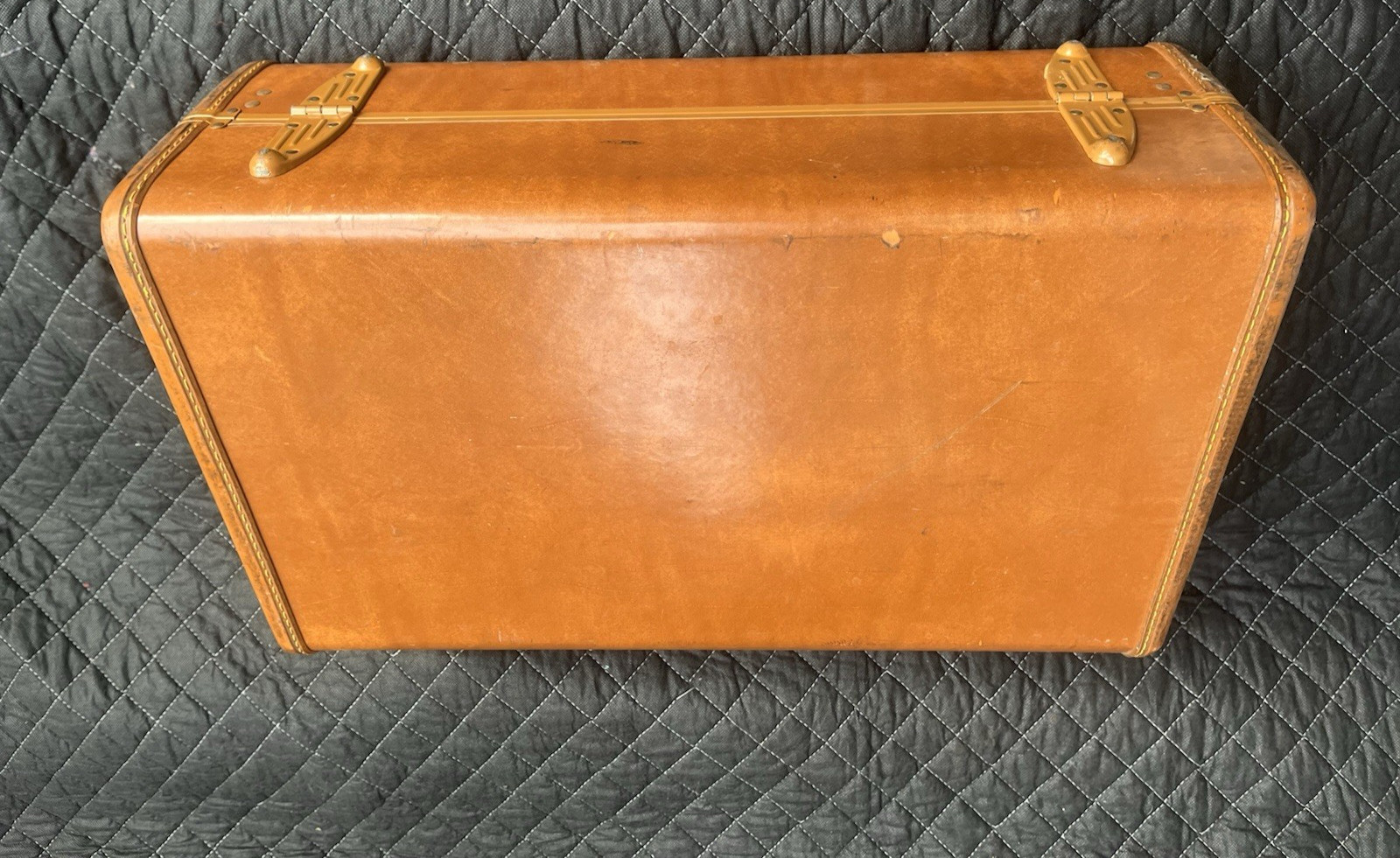 Vintage Samsonite Shwayder Bros Brown Hard Shell Suitcase 21.5” Case
