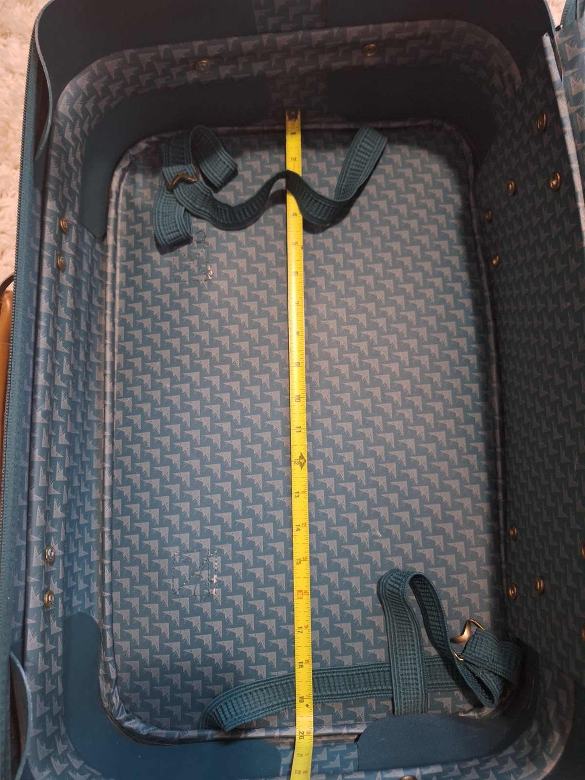 Vintage Ricardo Beverly Hills Travel small Luggage Green Color