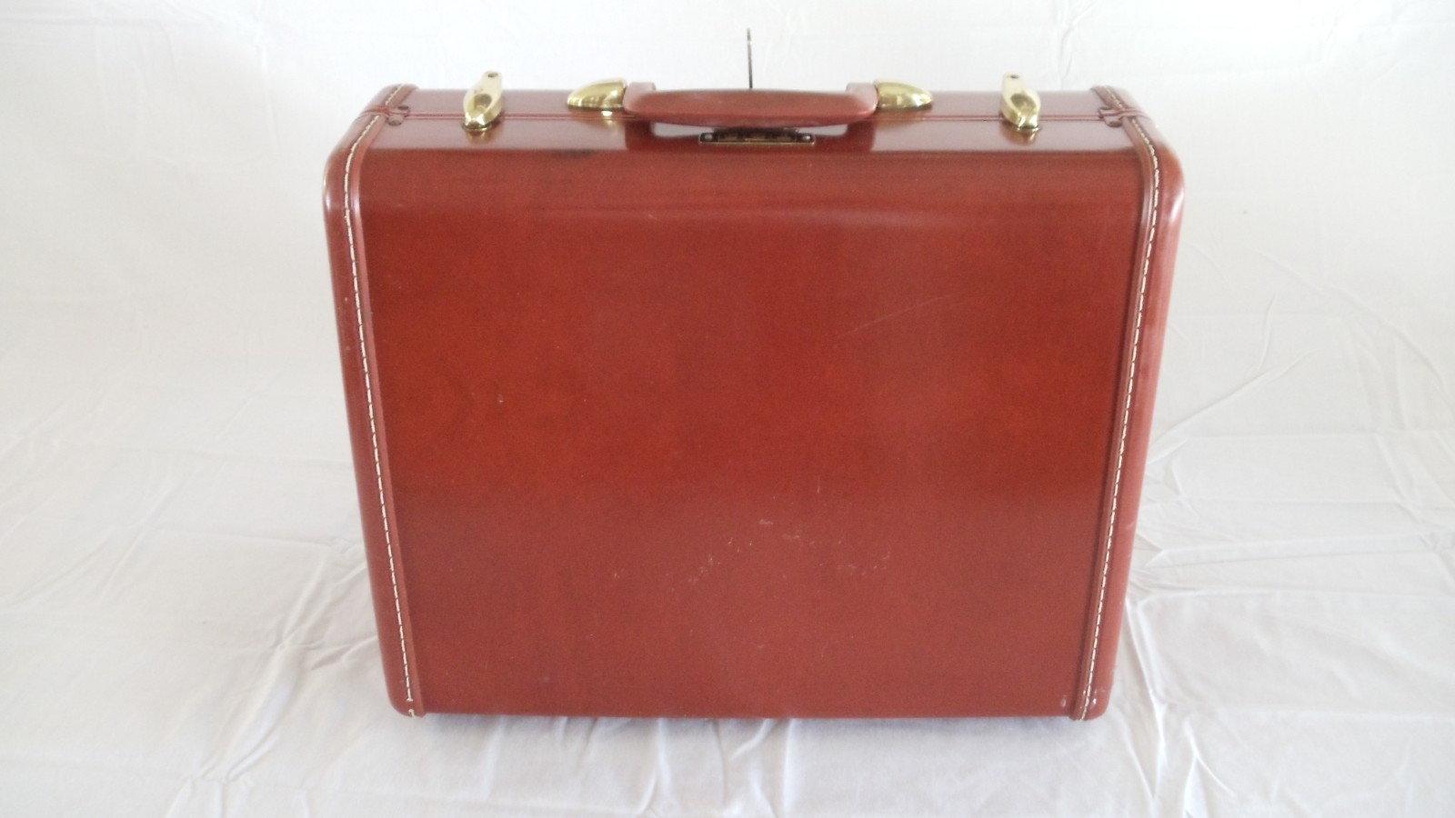 Vintage 1950’s Samsonite Shwayder Bros Style 4916 Hard Shell Mini Suitcase W/Key