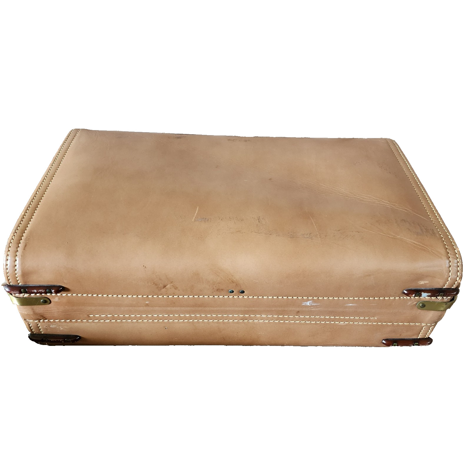 Hartmann Knocabout Leather Suitcase – 21″ x 12″ x “6 – Vintage