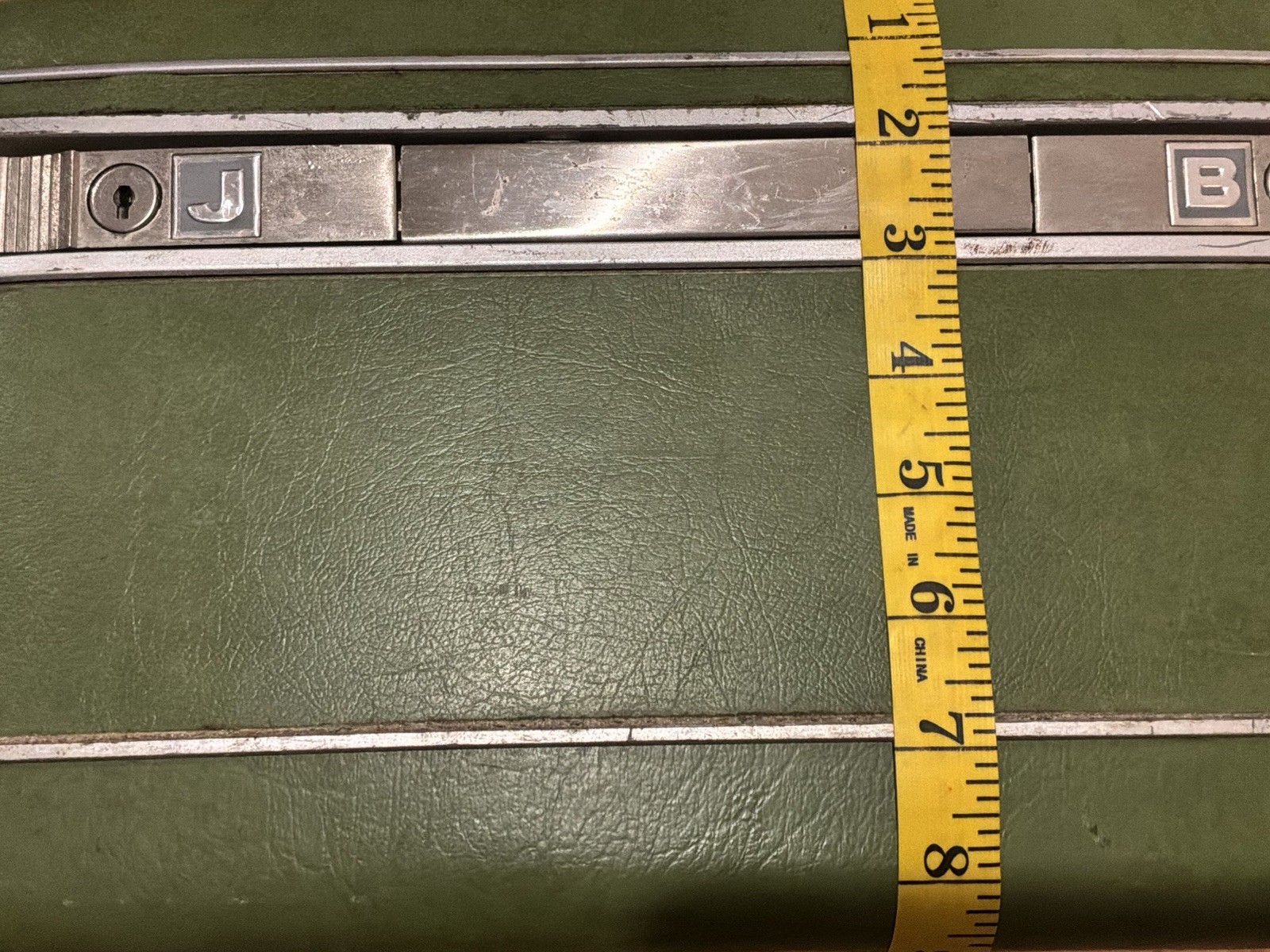 Vintage Samsonite Silhouette Olive Green Train Case Makeup Cosmetic Luggage
