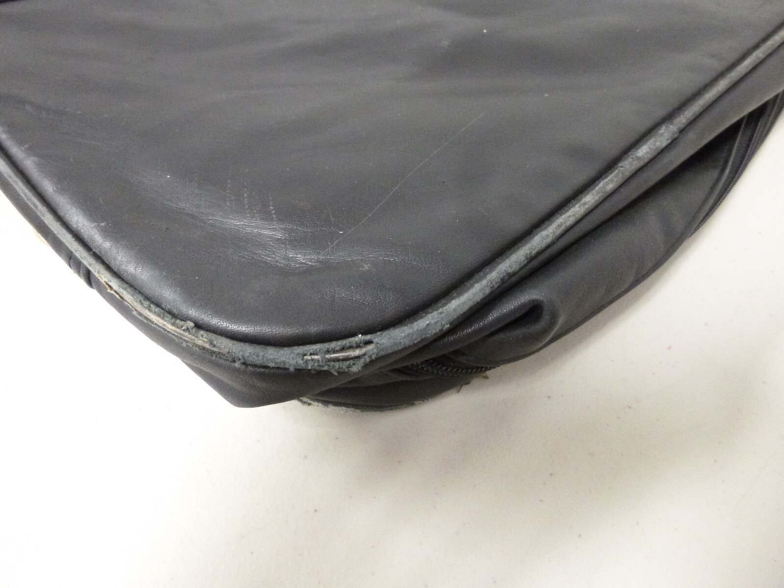 Vintage Genuine MGM/UA Home Video Black Leather Travel Bag Suitcase