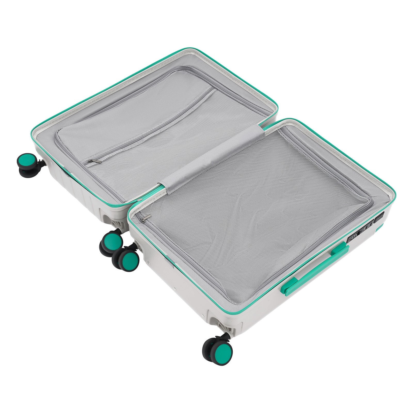 24″ Suitcase Suitcase with Wheels Wide Handle Luggage with TSA Lock