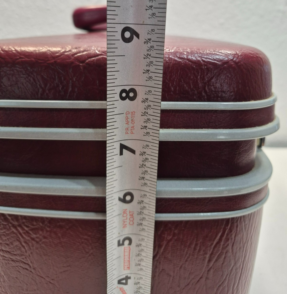 Vintage Samsonite Concord Burgundy Train Case With Mirror