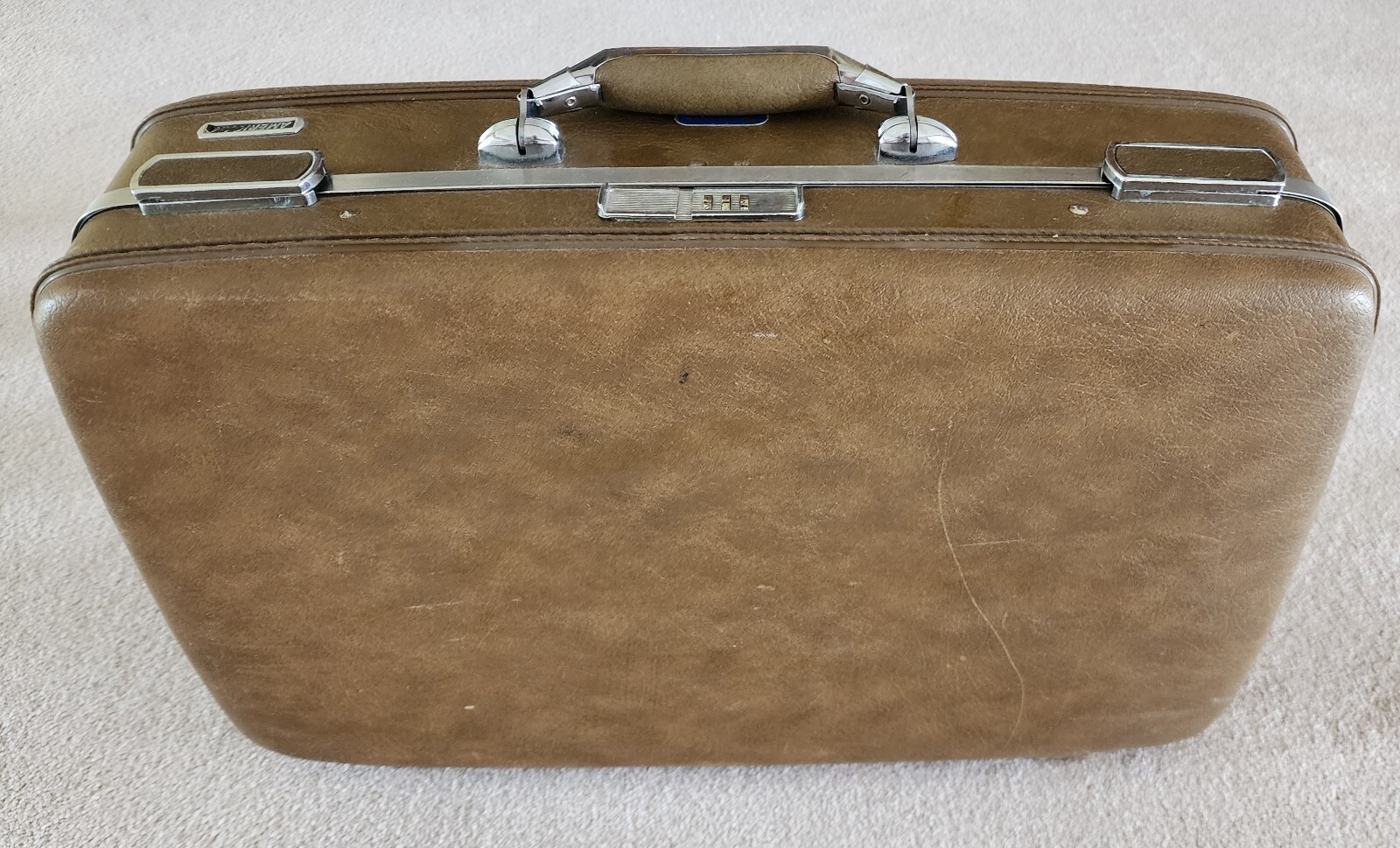 Vintage American Tourister Escort 2 Peice Brown Luggage