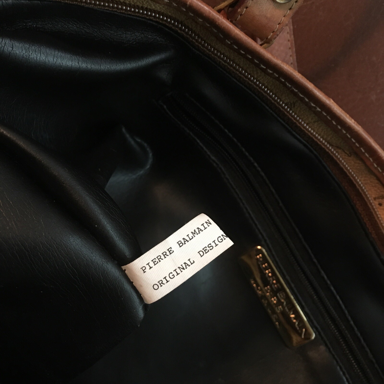 VTG Pierre Balmain Paris Travel Bag WORLD MAP