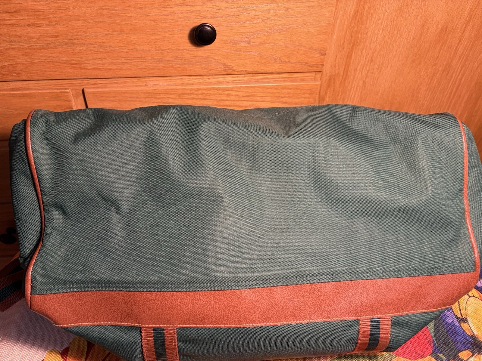 Ralph Lauren Polo Green Duffle Weekender Bag-Vintage 1990’s