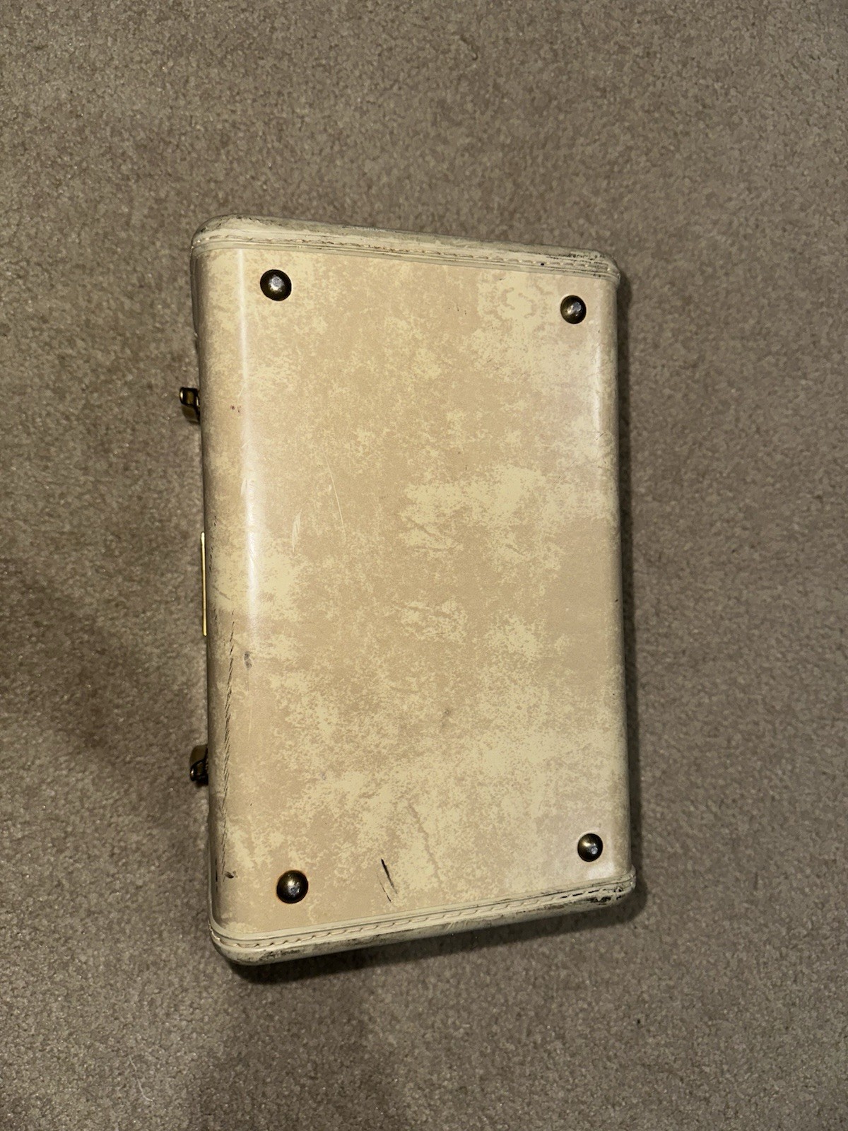 Vintage Samsonite Shwayder Bros Train Case Beauty Vanity Luggage – Beige/Cream