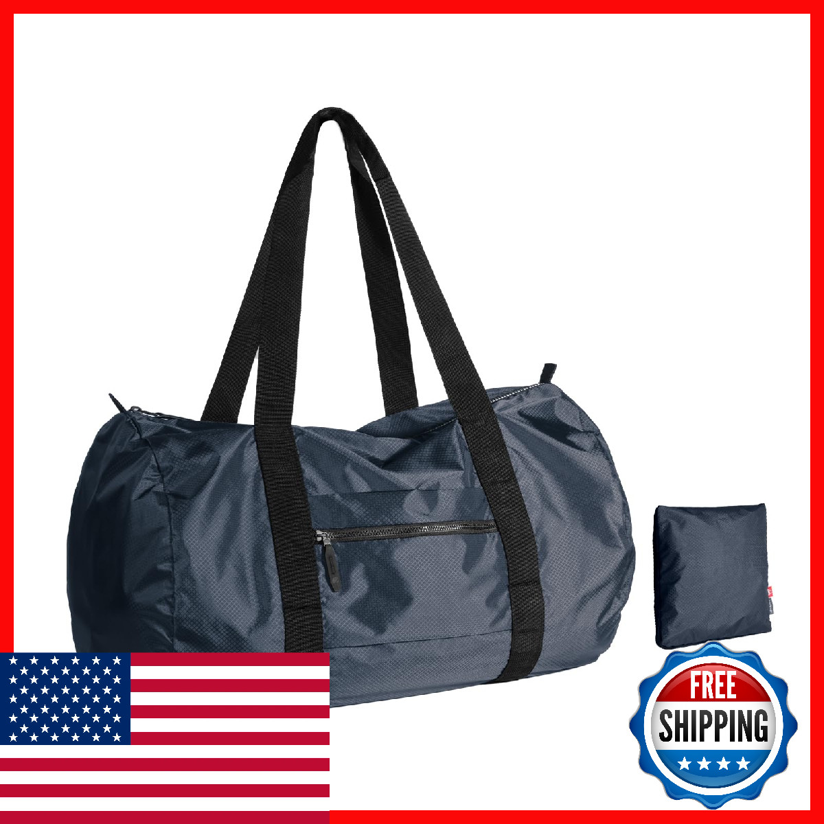 Pack All 45L Foldable Duffel Bag Water-Resistant Sports Gym Bag Portable