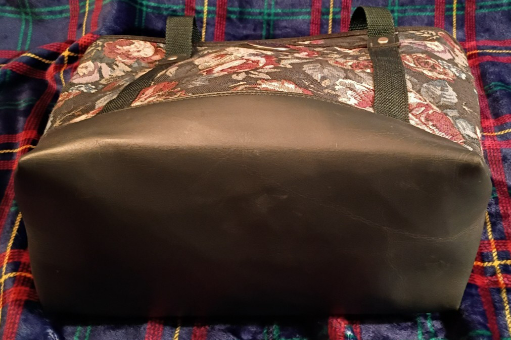 Vintage Tapestry American Tourister Luggage Tote Carry On Bag Floral Purse 17×13