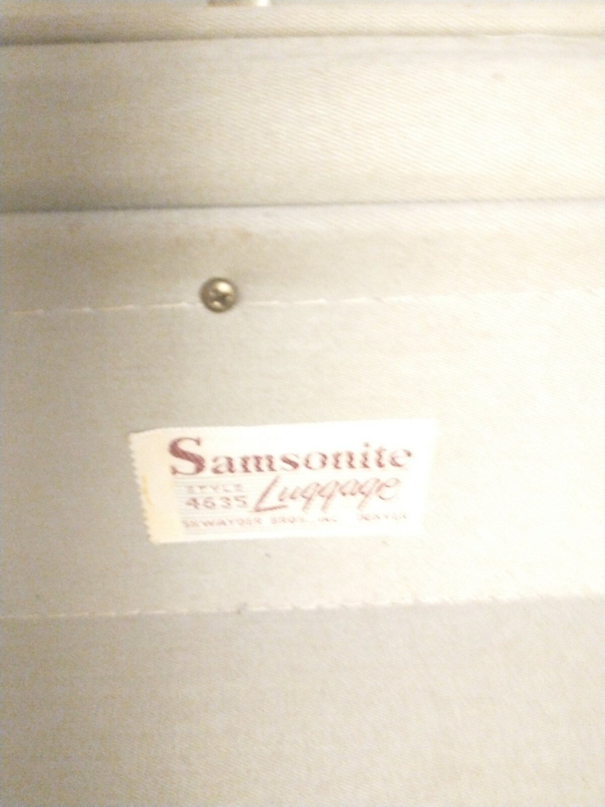 Vtg Large Samsonite 24″ Shwayder Bros. Leather Hard Shell Luggage Suitcase Brown