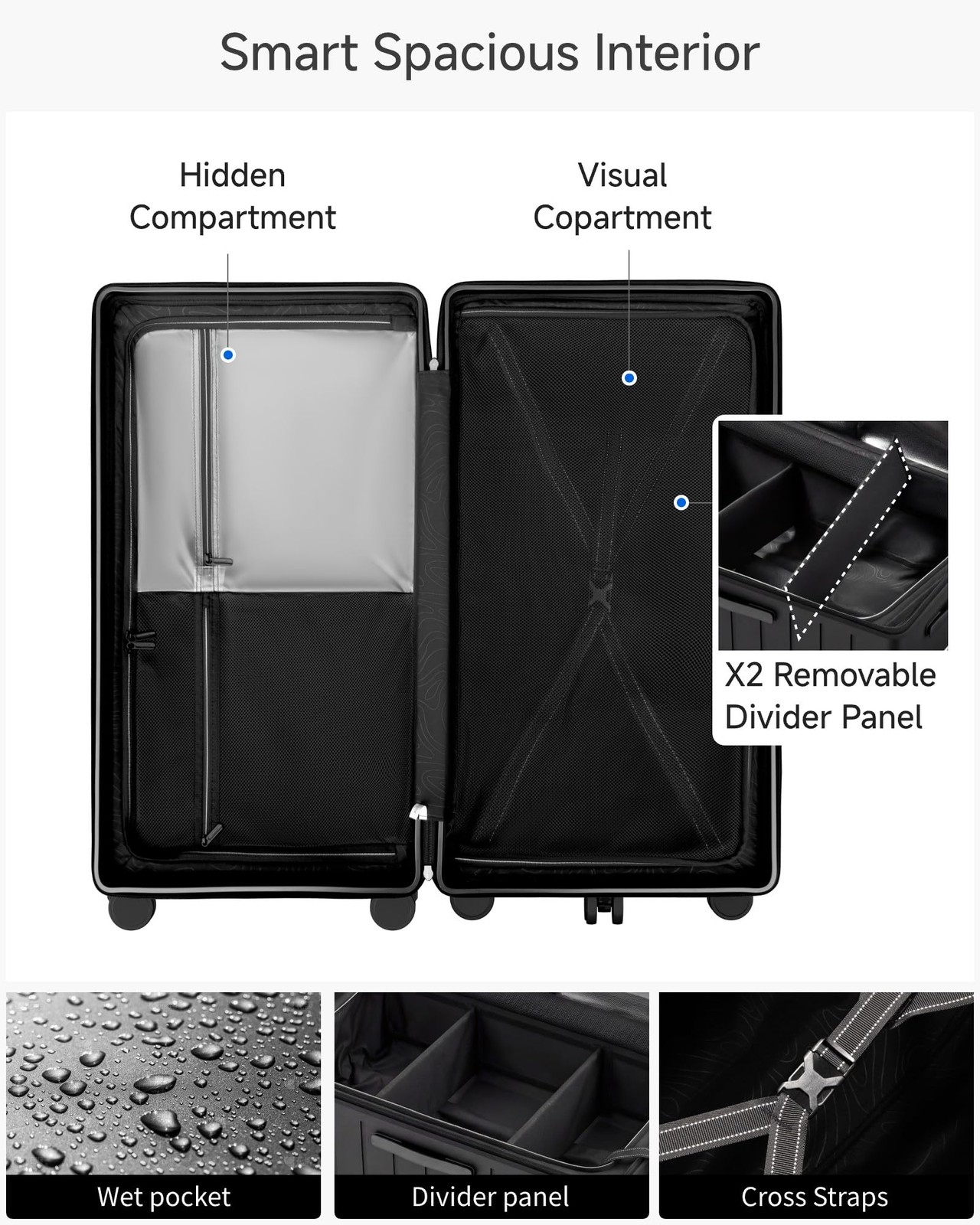 Luggex 30 Inch Trunk Luggage – Hup Polycarbonate Hardside Large Checked