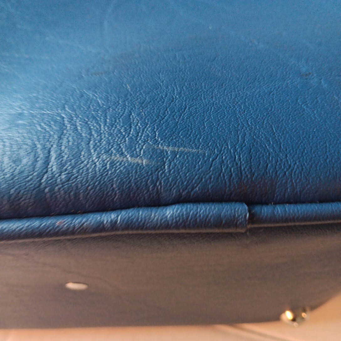 Samsonite Vintage 1970’s Concord Carry On Shoulder Bag Royal Blue 15″x12″x7″