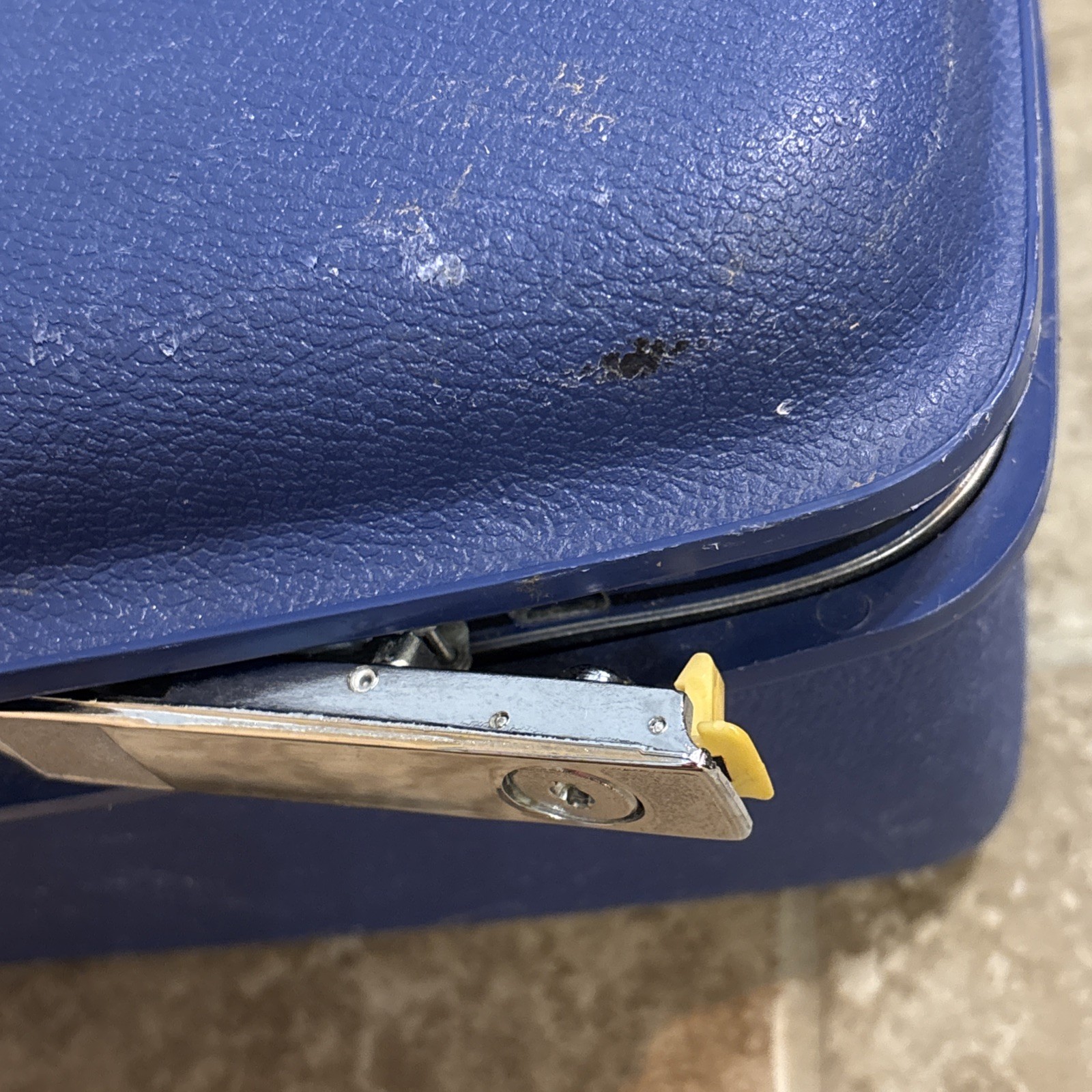 Samsonite Concord Makeup Train Case Blue Travel Luggage Mirror *NO Tray Or KEY
