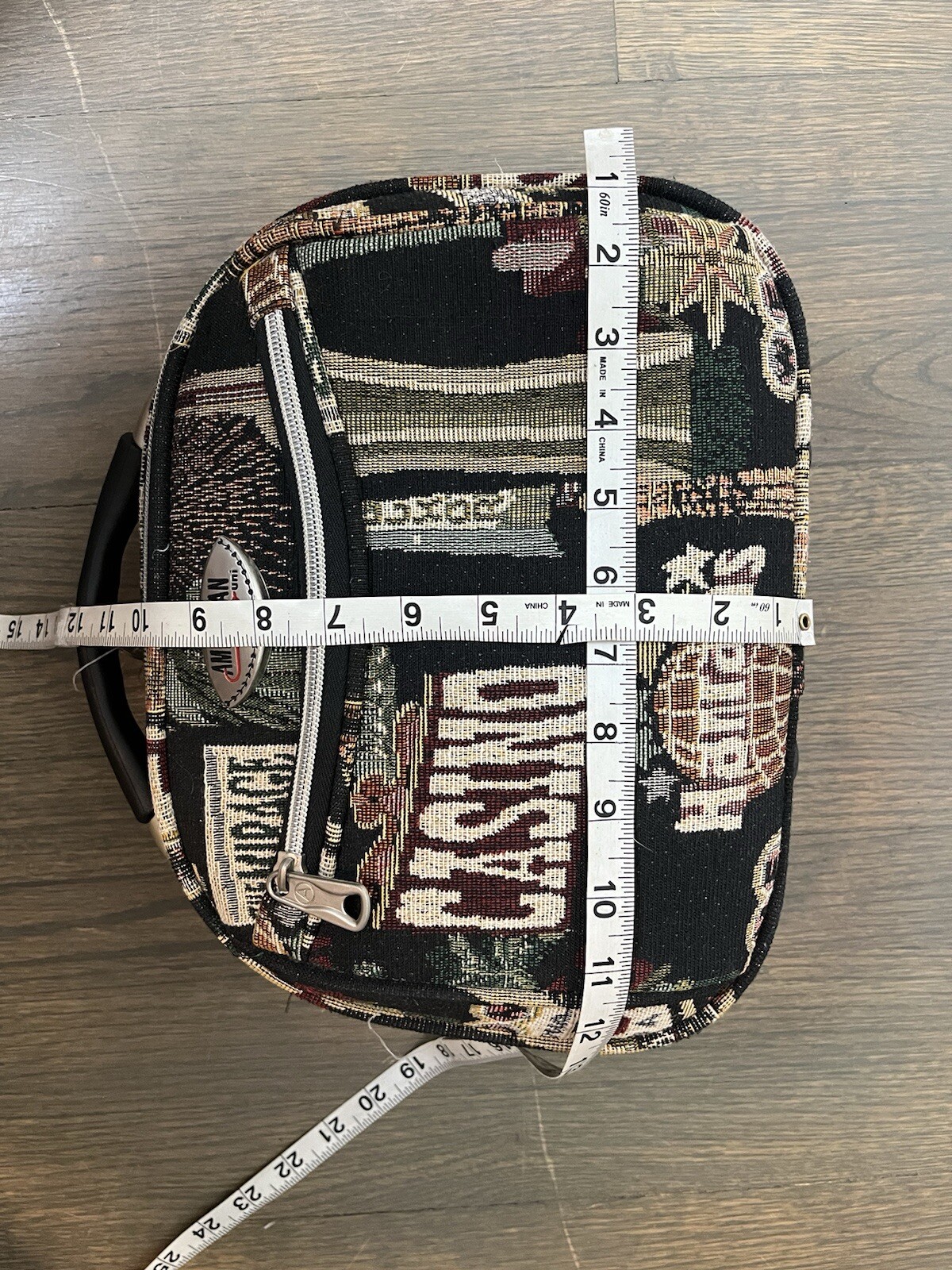 American Uni Luggage Train Case Casino Vegas Tapestry Travel Carry On MakeUp Bag