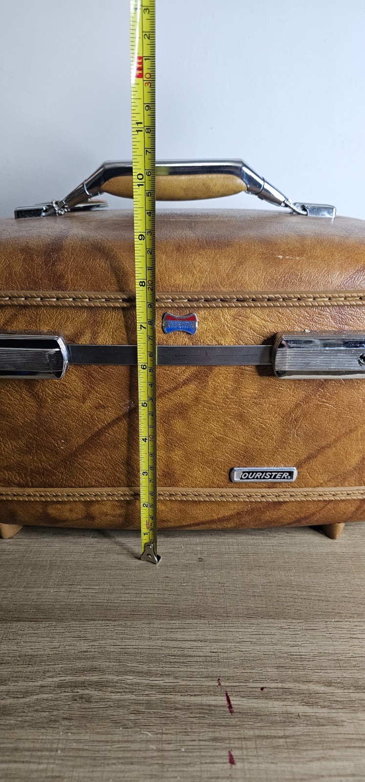 American Tourister LRH Vintage Train Case Luggage Makeup Brown Missing Tray READ