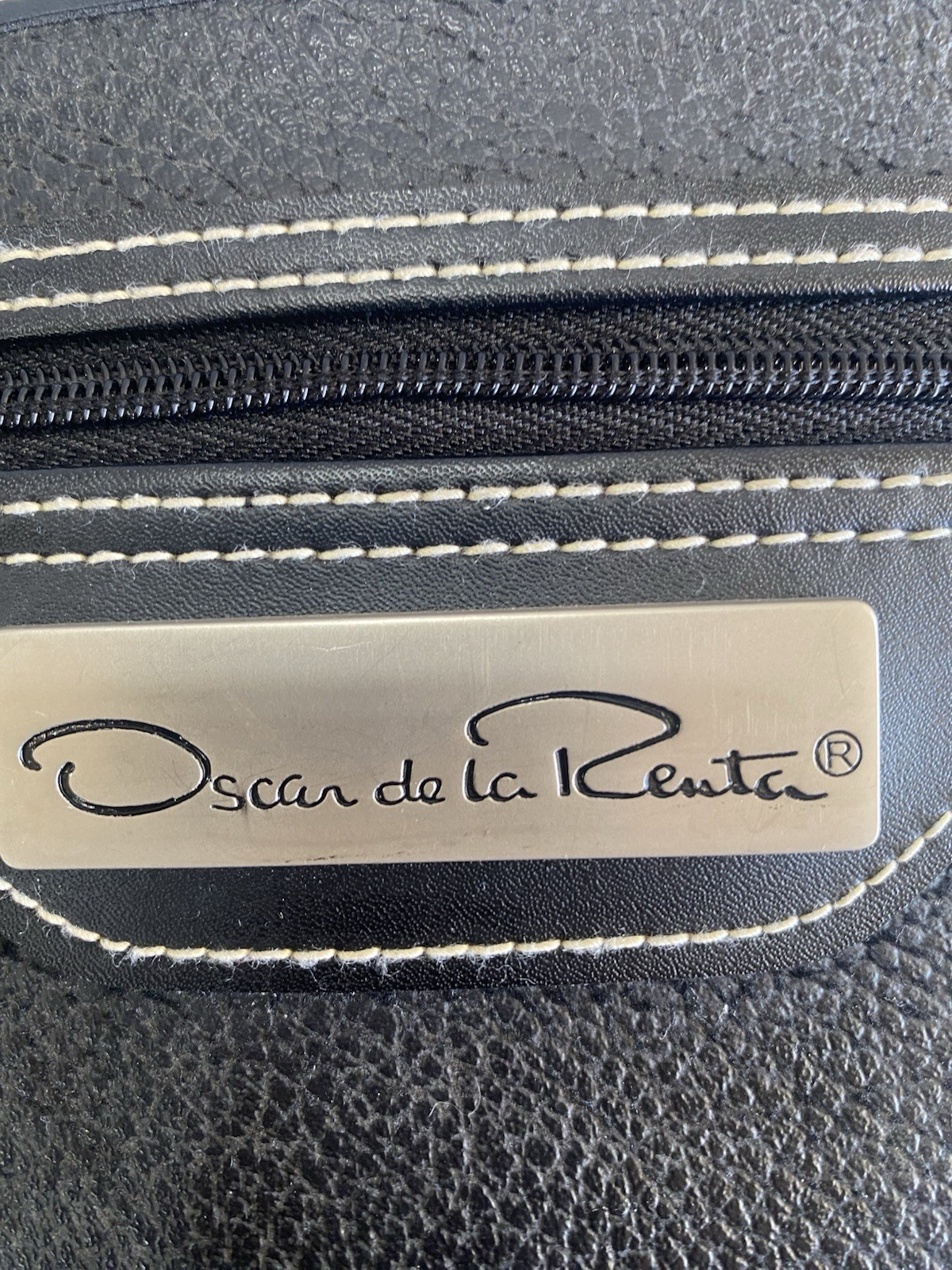 VTG Oscar de La Renta Train Case Luggage Travel Cosmetics Toiletry Bag Plane G9