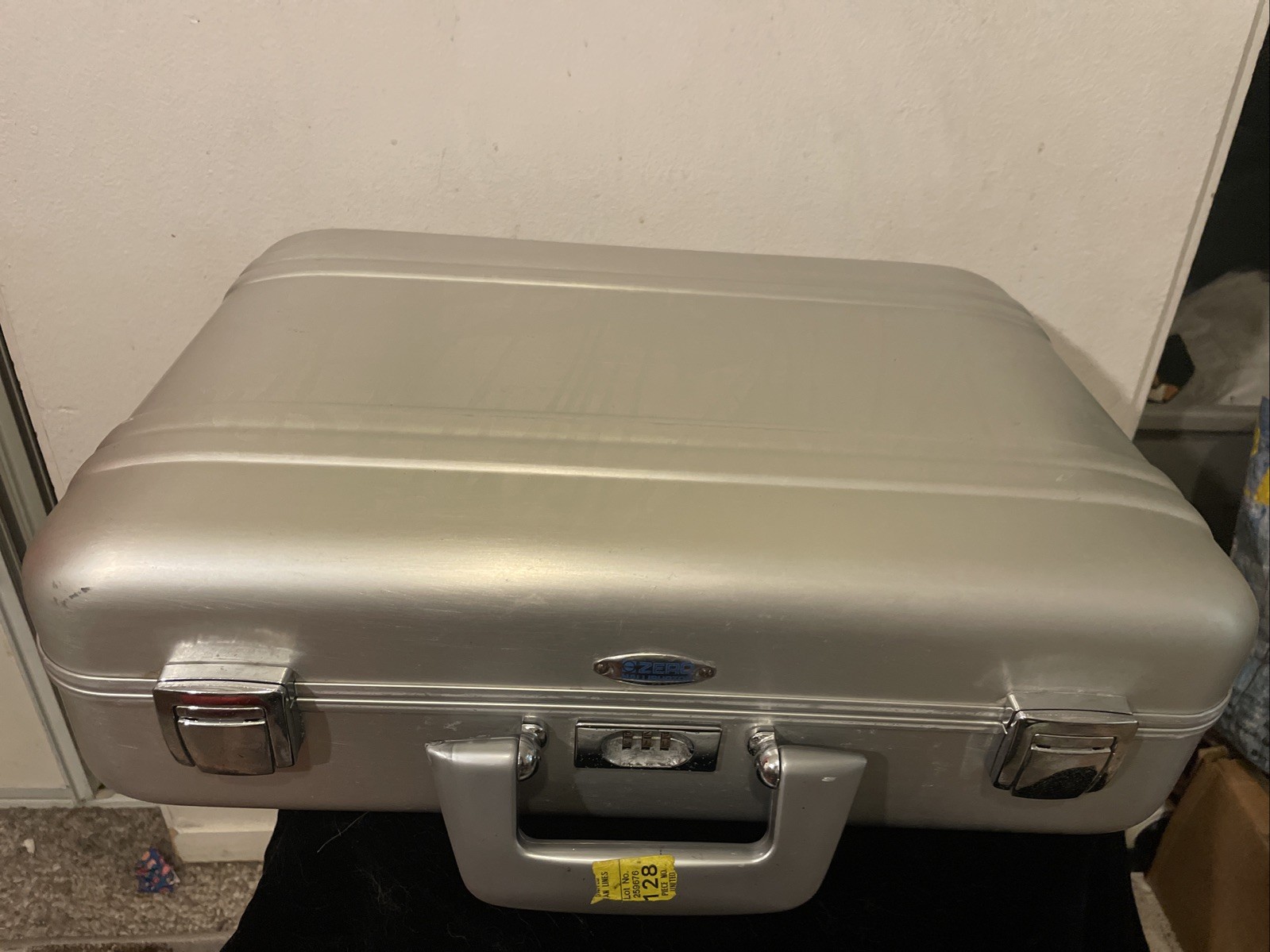 Vintage Zero Halliburton Aluminum Case With A Center Combo Lock