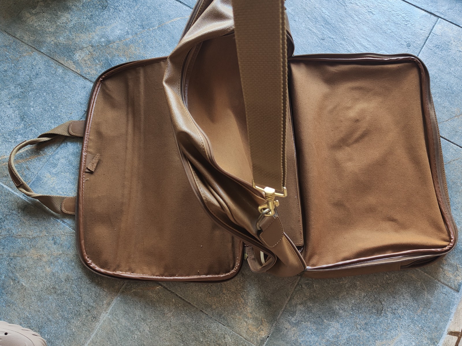 Set of 2 rare vintage Lancel Paris travel bags