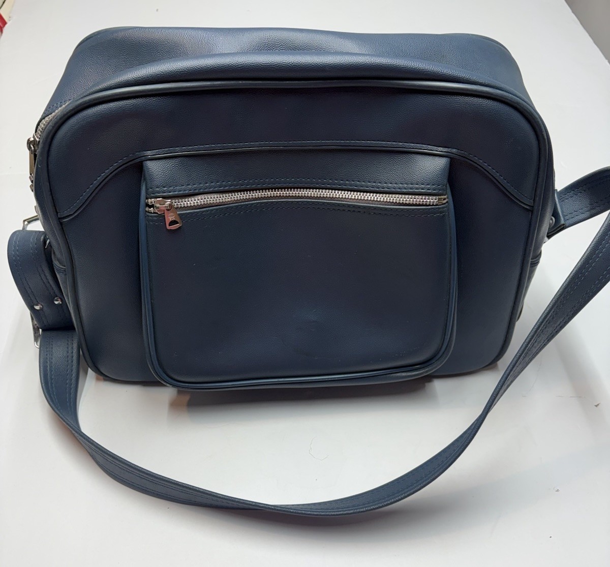 Vintage Escort American Tourister Flight Bag Blue Shoulder Travel Carry On 70s