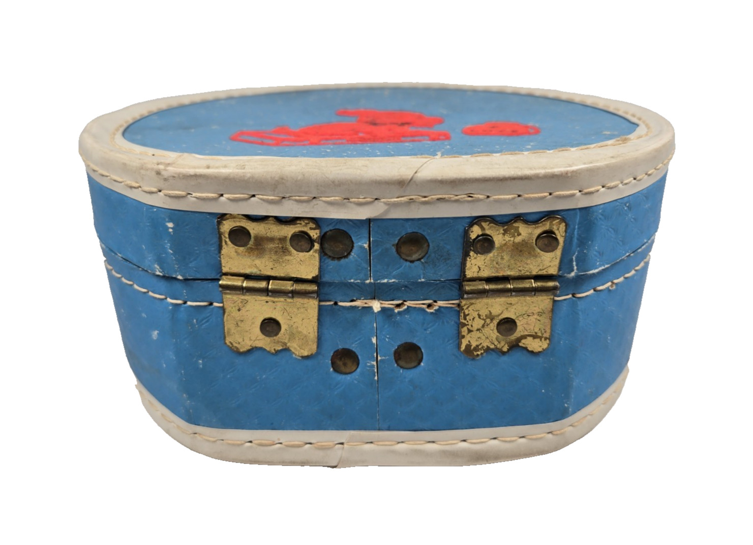 Lhasa Apso Dog 1950 -60s Childs Suitcase Luce Flocked Suit Case small dog
