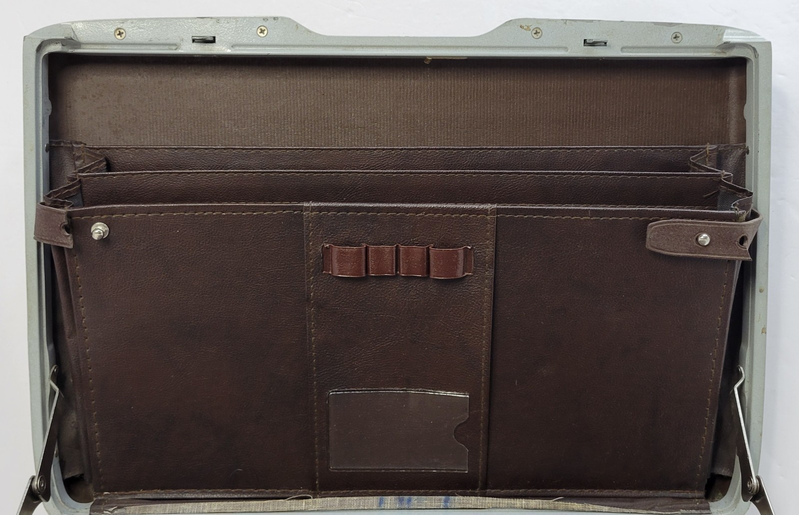 Vintage Samsonite Brown 18″x13″x4″ Slim Hard Shell Briefcase Attache w/ Key