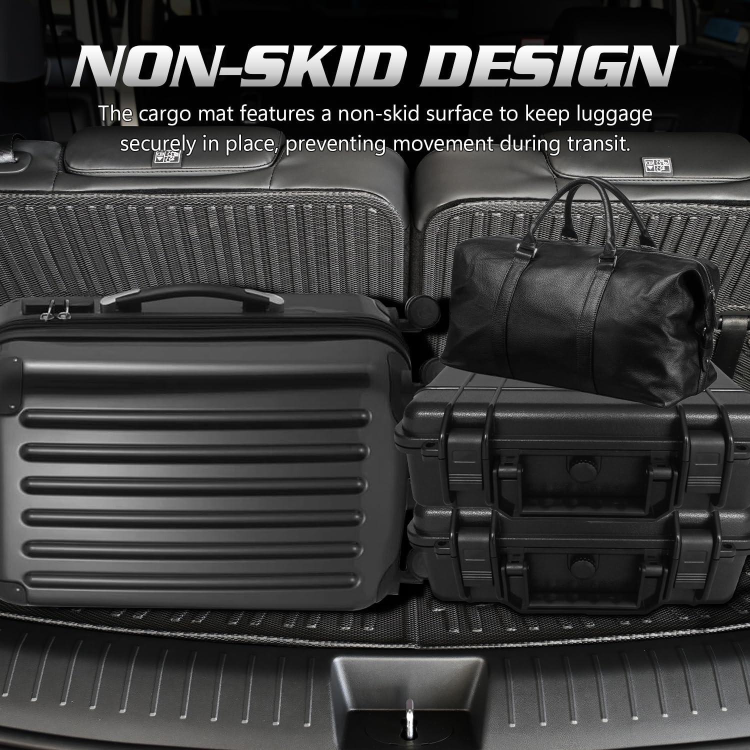Cargo Liner with Backrest Mats Compatible with Volkswagen Tiguan 2025-26 5 Seats