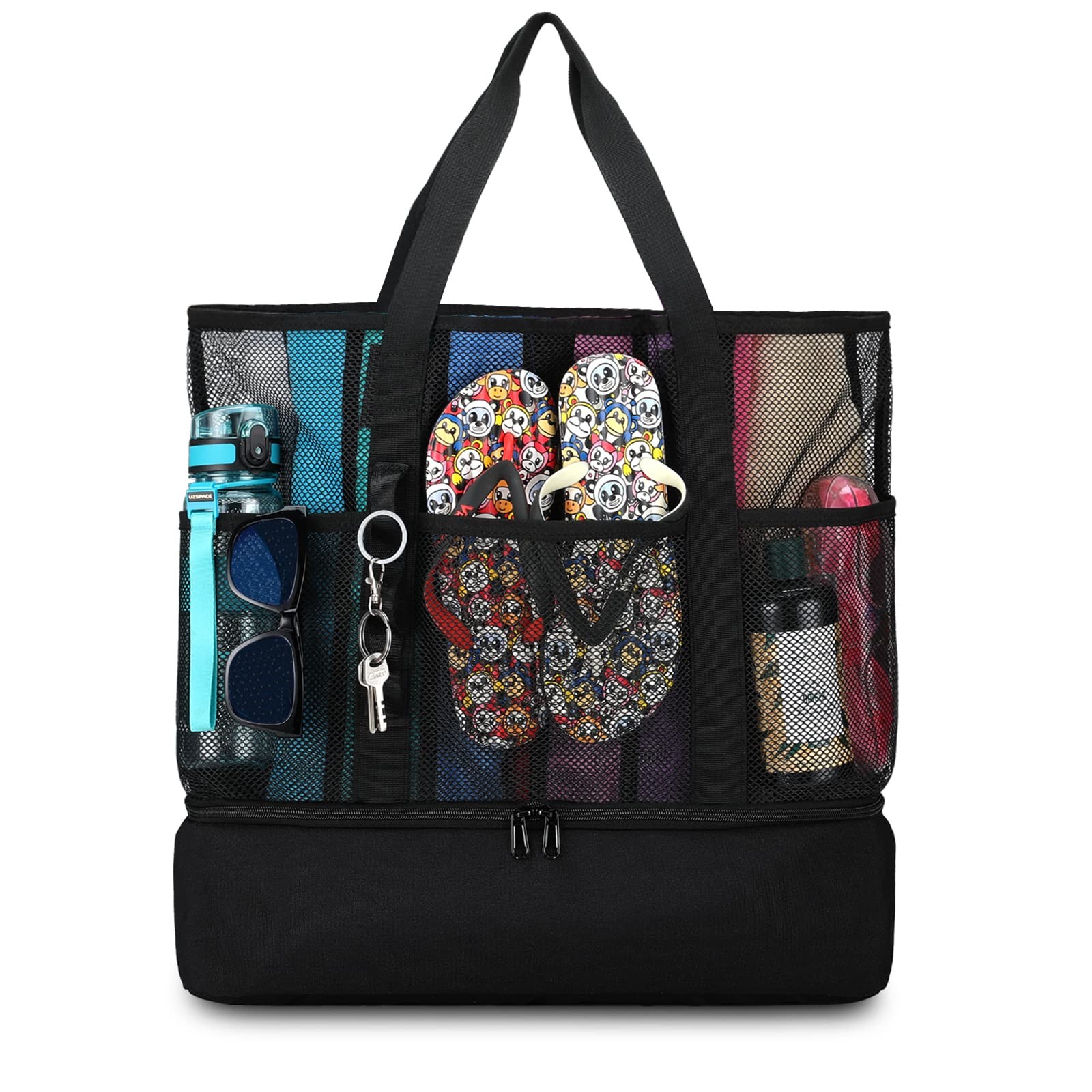 Uylia Beach Bag Coolermesh Beach Bags For Women Sandproof For Pool And Swimming