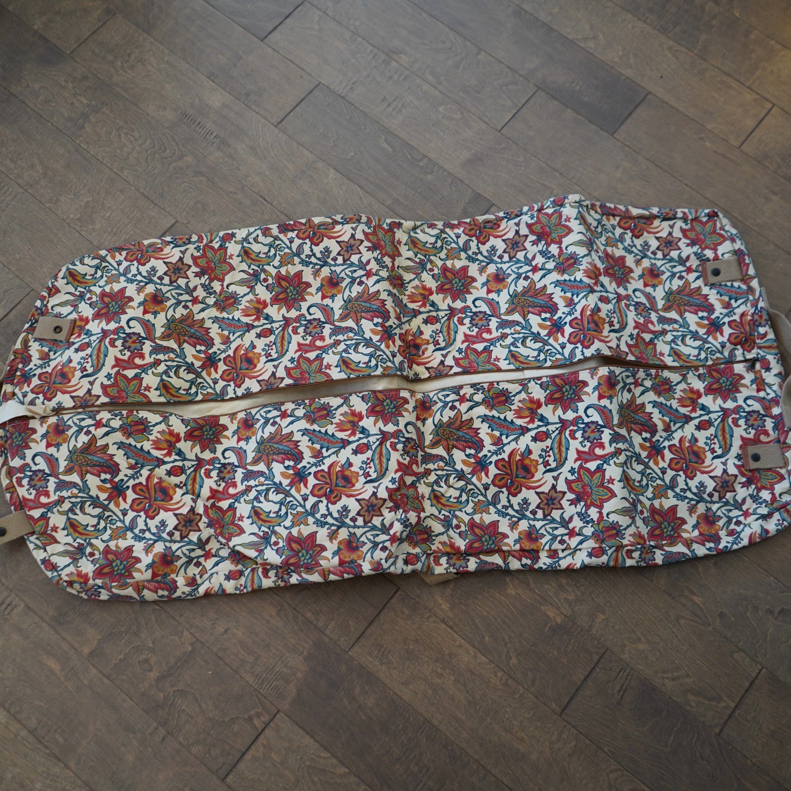 VTG Laura Ashley Garment Travel Bag Approximately 50×20 laying flat.