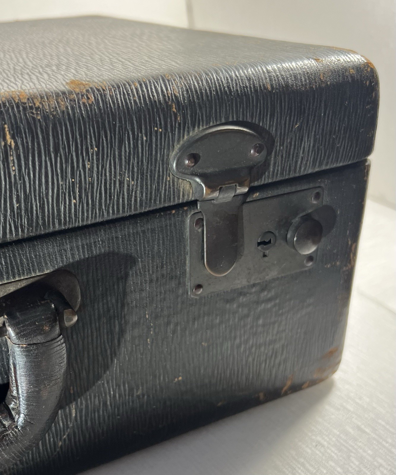 Vintage Salesman Sample Case/ Train Travel Make Up Case 1940s Top Grain Leather