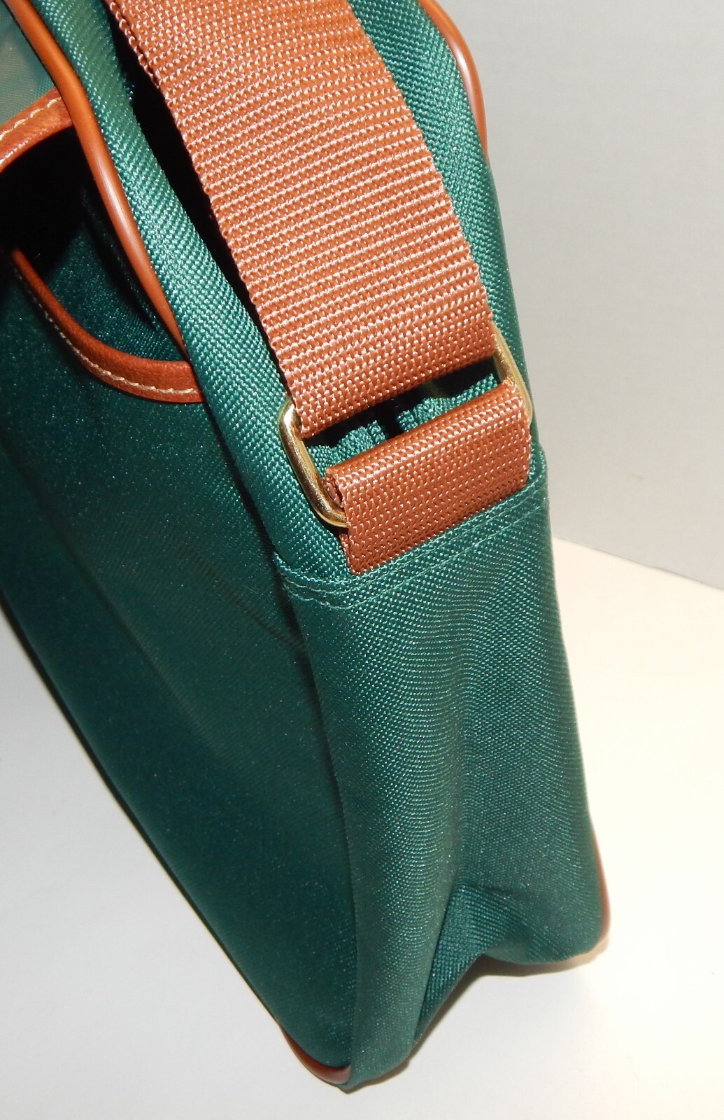 Ralph Lauren Polo Pony Large Green Canvas Carry On Messenger Laptop Bag