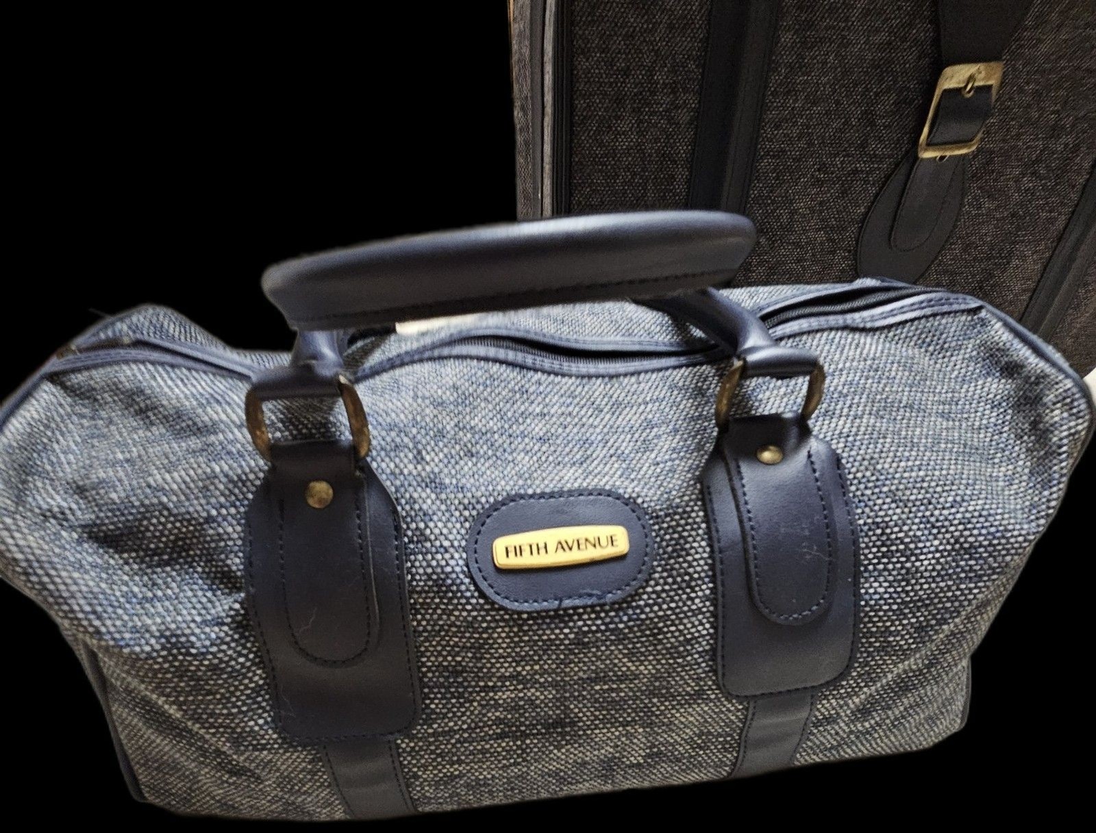 Saks Fifth Avenue Luggage Travel Suitcases Nesting Vintage Duffle Wardrobe Keys