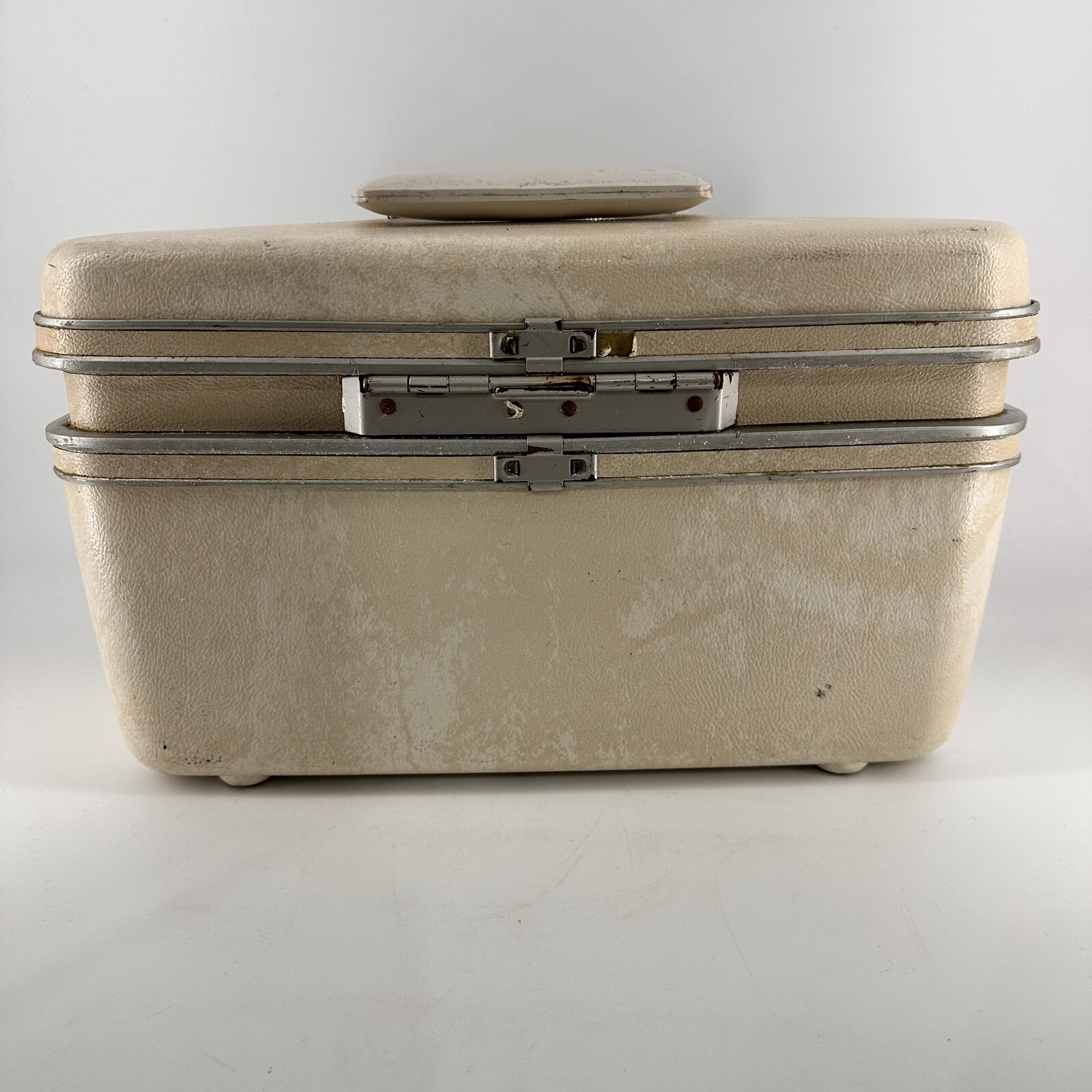 Samsonite Silhouette Train Case Vintage Cosmetic Travel Hard Luggage Carry On