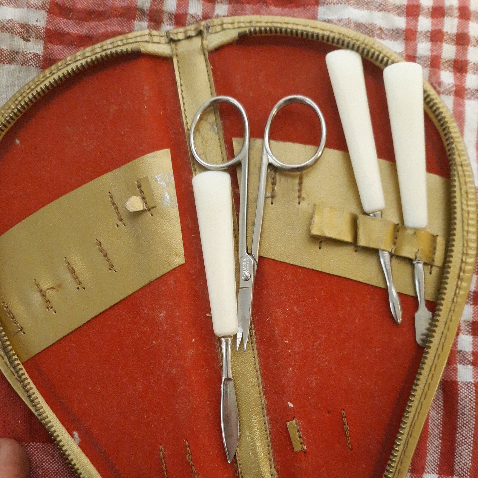 Vintage Travel Carrier Case with Tools Made in Germany AS FOUND CONDITION