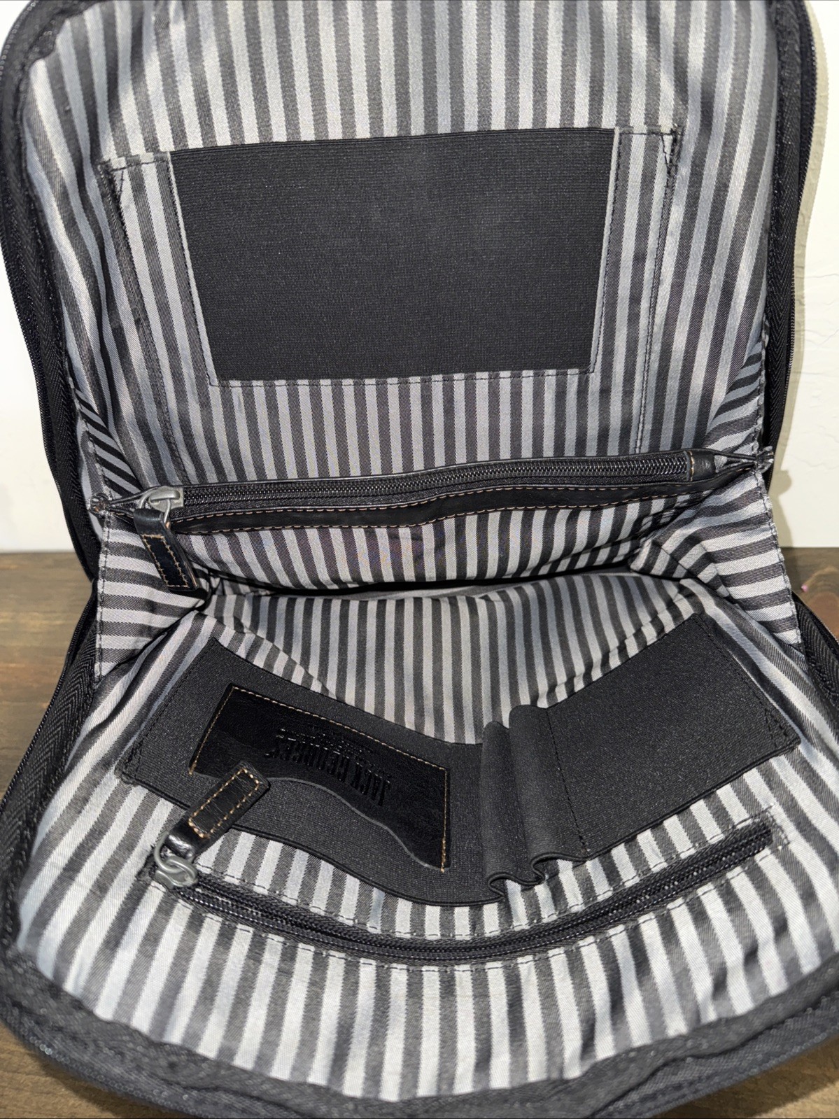 Jack Georges Leather Backpack Genuine Leather