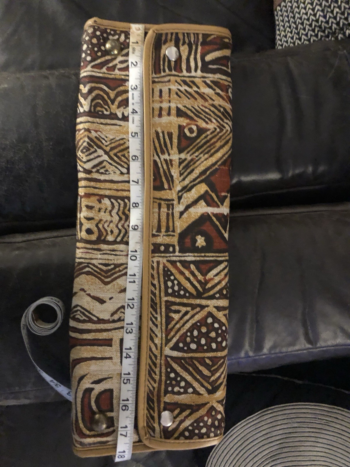 Tiki Foldable Suitcase Vintage Filkauf Linen Pattern