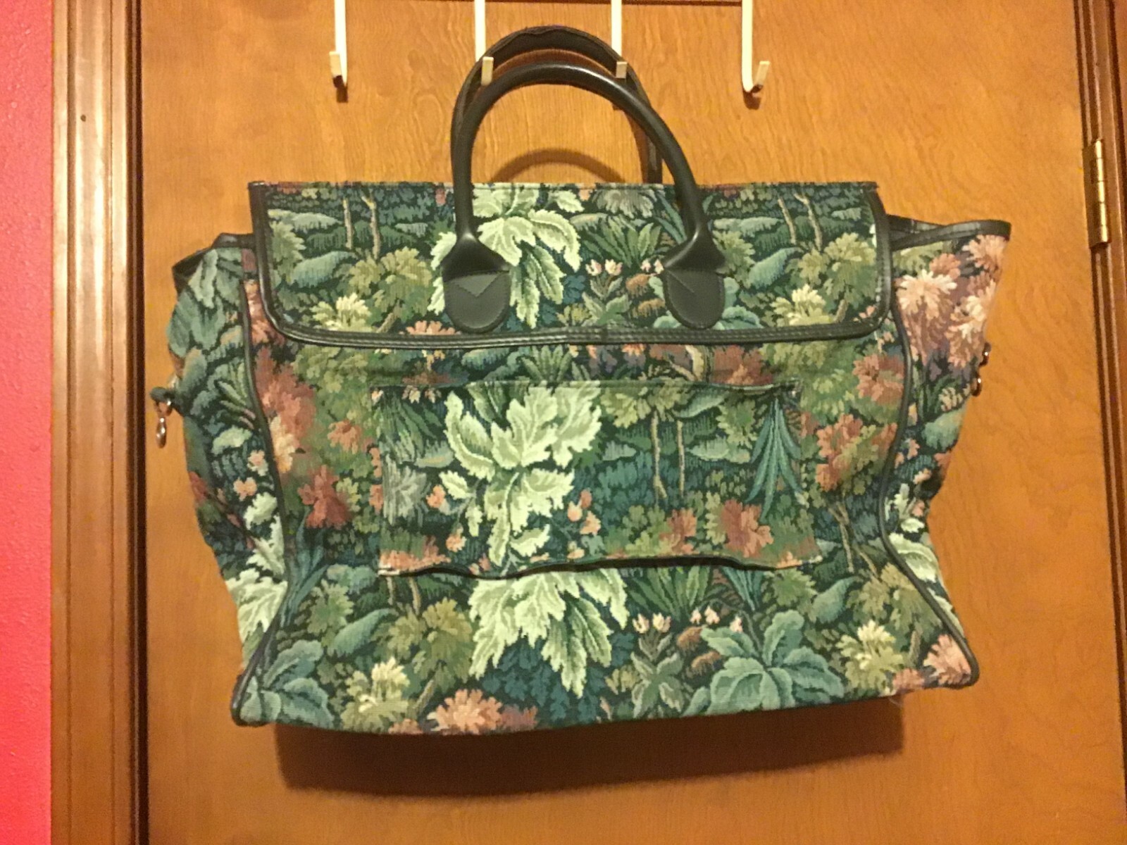 Jaguar Olive Green Floral Print Weekender