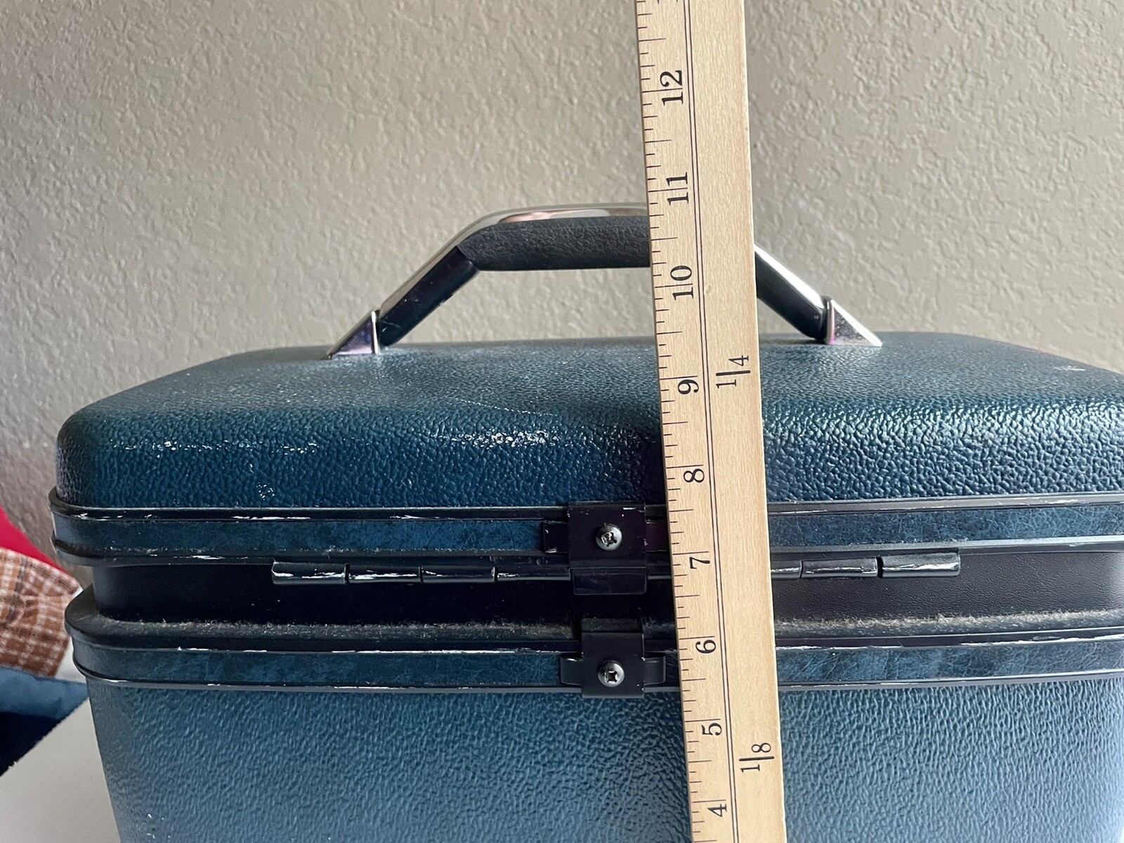 Vintage Teal Samsonite Profile Train Case Luggage Makeup – No Tray Key or Mirror