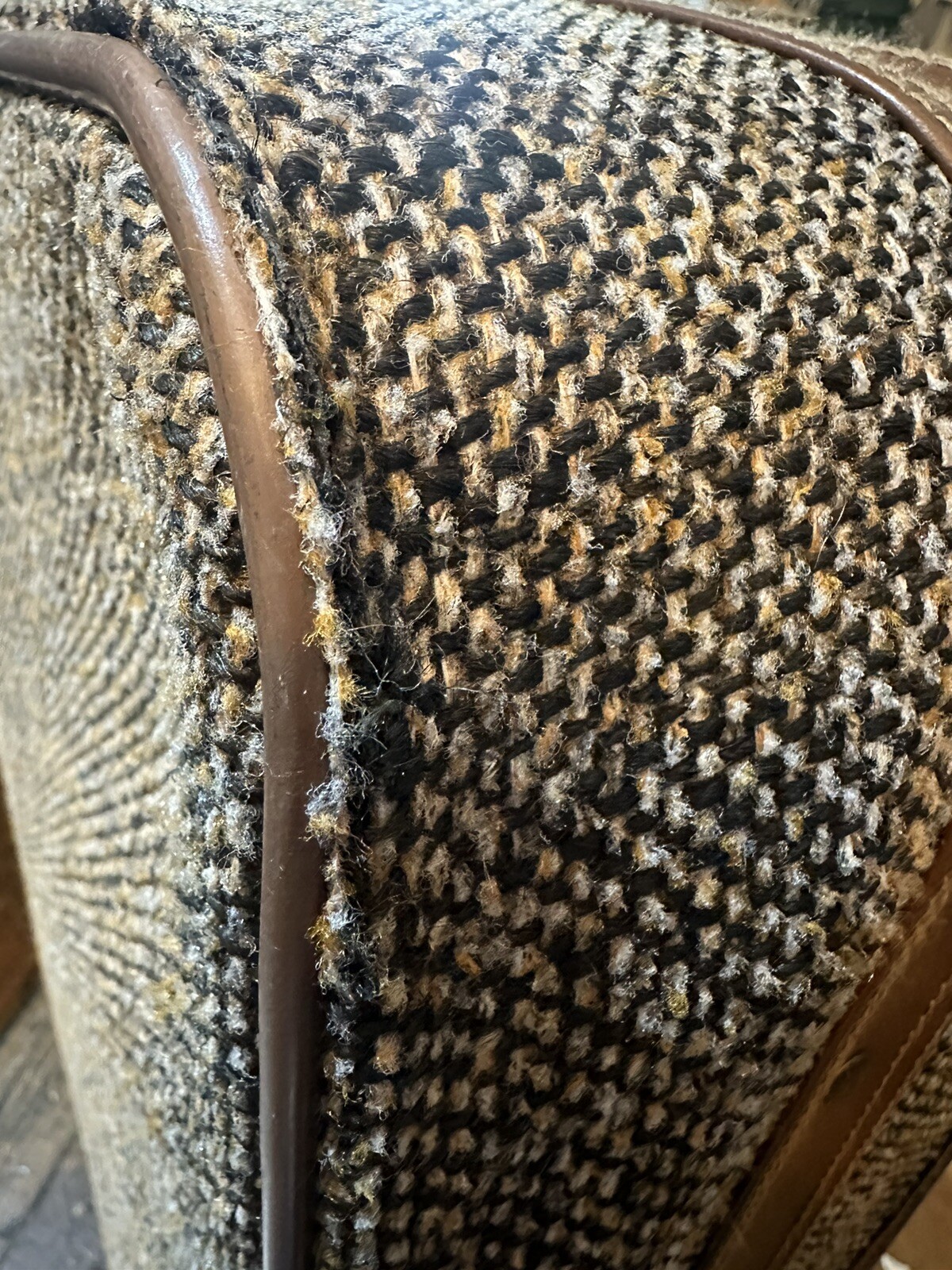 Vintage American Flyer Tweed Suitcase