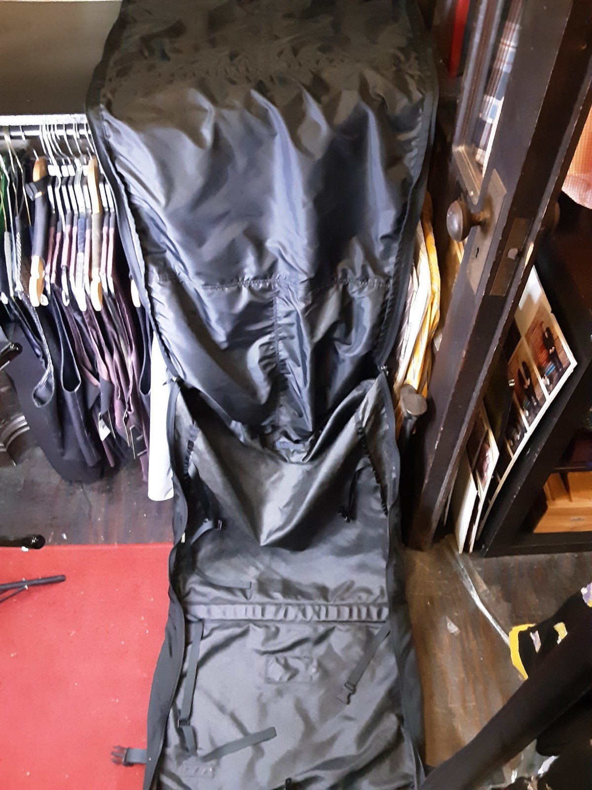 Patagonia Burrito Suiter 48117 Black Garment Travel Bag USA Made Vintage 1999