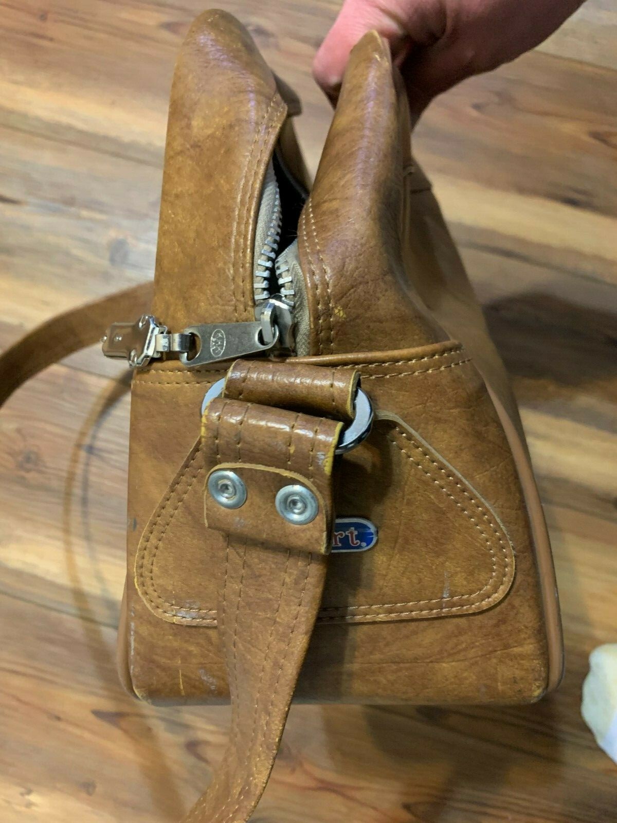 Vintage Escort American luggage Bag Brown/Tan (made in Japan)