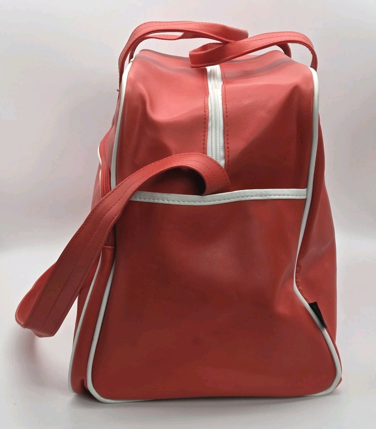 Fiat 500 Classic Car Weekender Tote Bag Duffle Luggage Orange Gemline VTG 70s