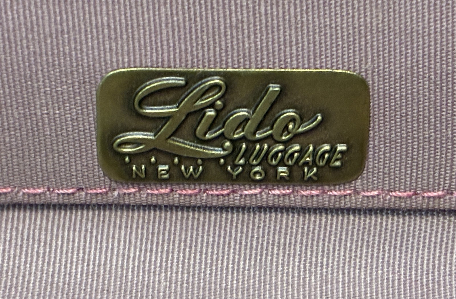 Vintage Lido Luggage Cream Suitcase London Harness Boston Yale Lock SL59