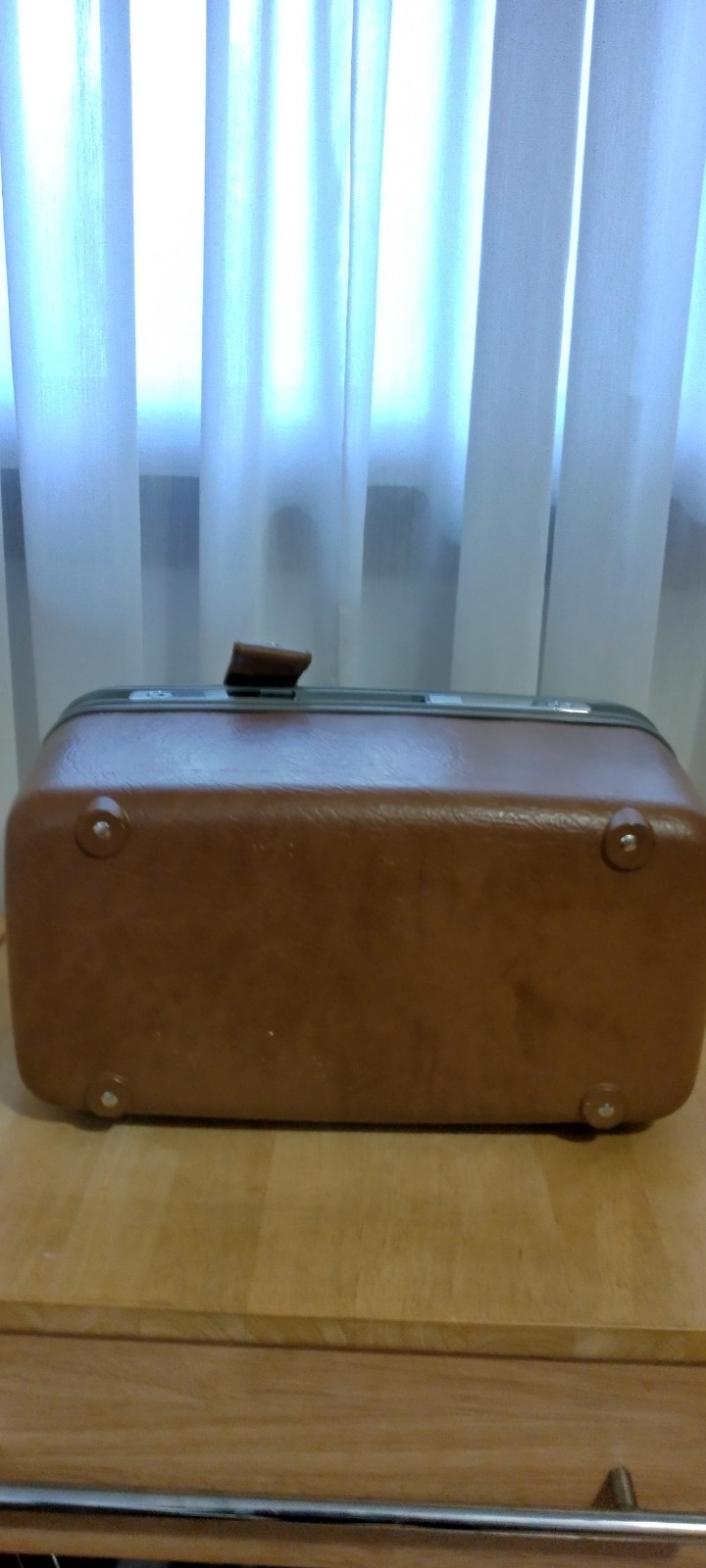 Vintage Samsonite Silhouette Make Up Train Case Luggage Suitcase No Key or Tray