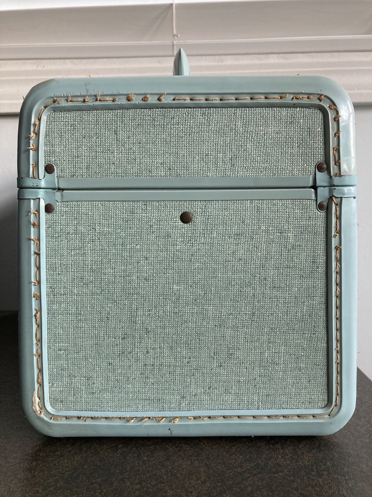 HAWAIIAN BLUE SAMSONITE STREAMLITE TRAIN BEAUTY CASE TRAVEL MAKE UP WITH KEY VTG