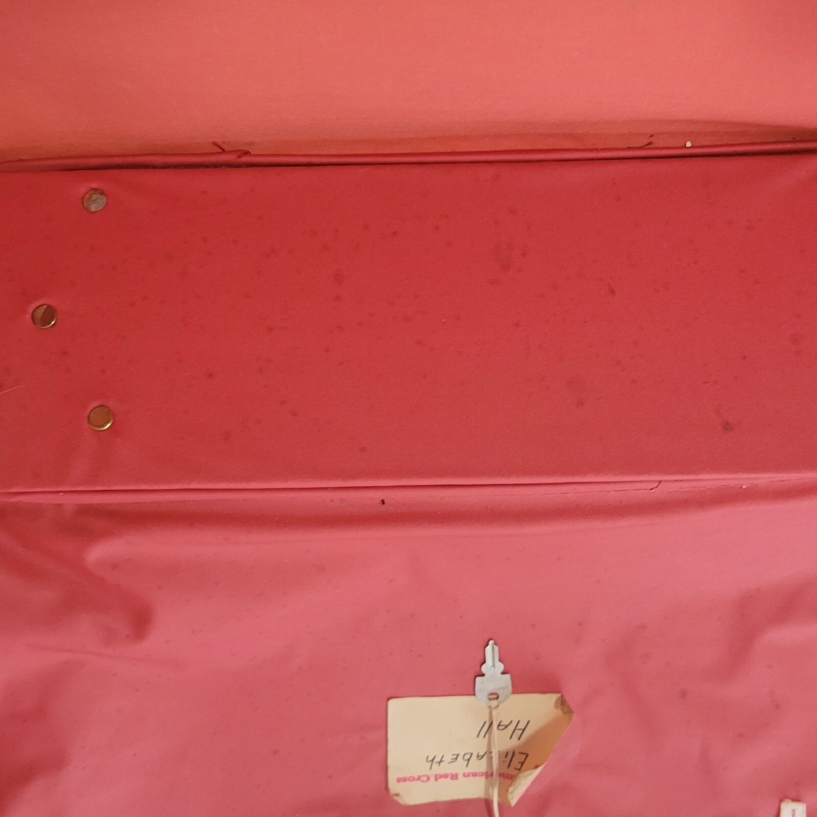 Vintage 70s Red Paisley Suitcase JAPAN