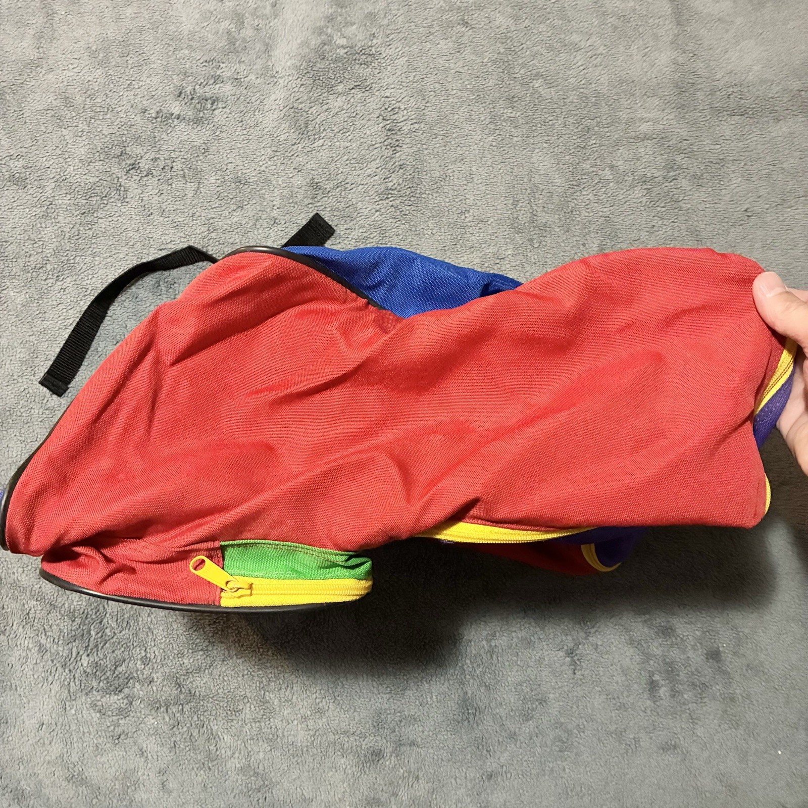 Vintage SAMSONITE Purple Red Blue Backpack Duffel Bag Travel Hiking Walking*READ