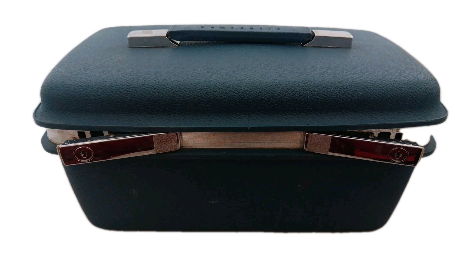 Vintage Blue Samsonite Hard Case Train Makeup Case With Tray No Mirror – Used