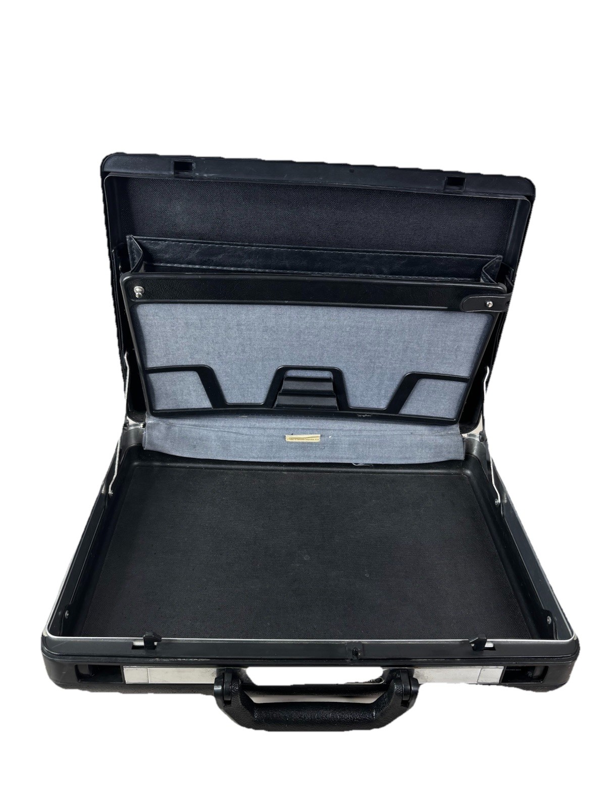 VTG Samsonite Delegate 13″x17.5″ x4″ Hard Attaché Black Briefcase No Key GUC