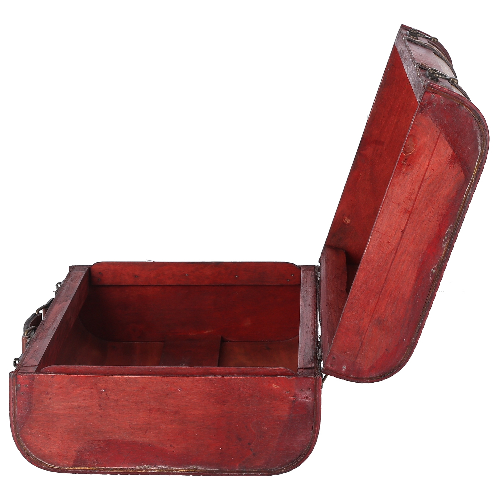 Suitcase Vintage Vintage Suitcase Portable Composite Wood Map Pattern Design MG
